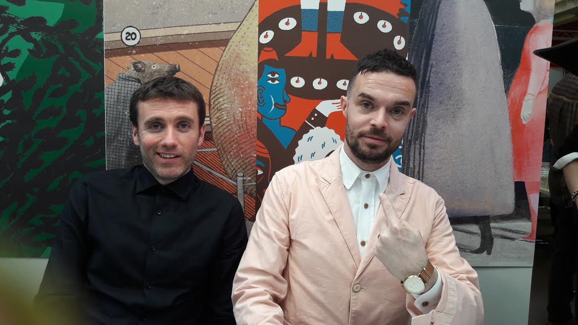 Sam Winston and Oliver Jeffers Bologna Children's Book Fair Book Signing