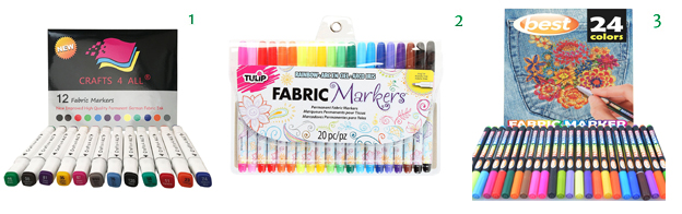 Fabric Markers 12 Pack Fabric Markers 20 Pack Fabric Markers 24 Pack