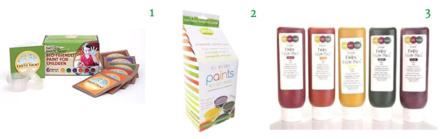 eco-friendly washable paint kits Earth Paint Kit GLOB All Natural Paint Kits Wee Can Too Original Natural Finger paint 'Tottle Set"