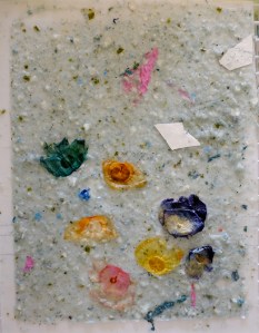 DIY Handmade Paper with Flowers Recycled Paper