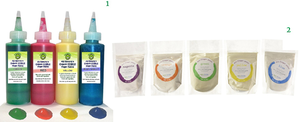 All Natural & Organic non-GMO EDIBLE Finger Painting Kit for Baby & Children DYE-Free Eco Kids Finger Paint Set