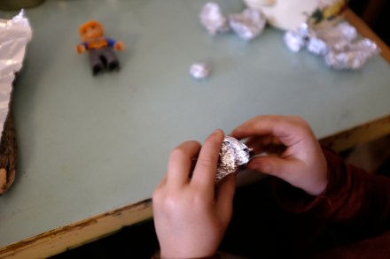 DIY crayons Aluminium Foil Mold Lego