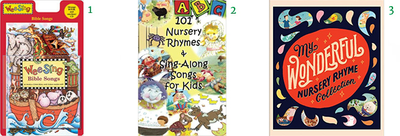 Wee Sing Bible Songs (Wee Sing) CD and Book Edition 101 Nursery Rhymes Books & Sing-Along Songs for Kids My Wonderful Nursery Rhyme Collection