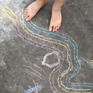 Sidewalk Chalk Rainbow