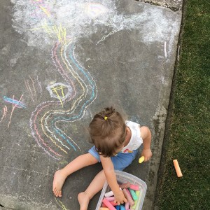 Sidewalk Chalk Rainbow