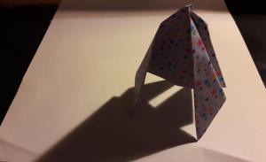 Origami Rocket Original Design 3 Year old origami artist