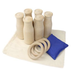 Camden Rose Wood Circus Toss Game -Rings