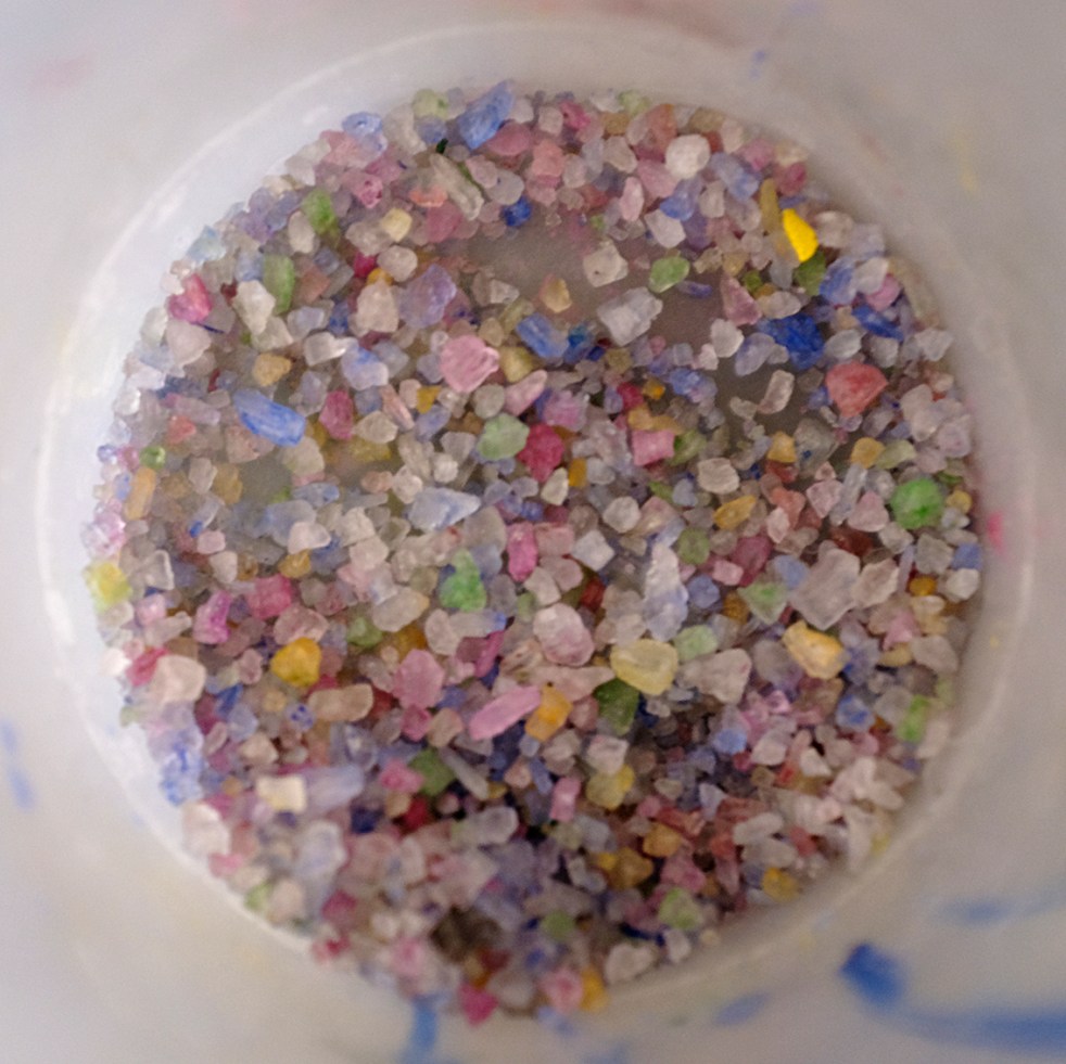 Watercolor Salt Painting Colorful Salt Activity