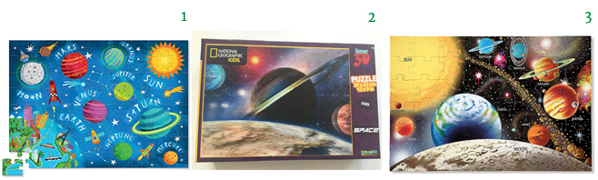 Educational SPACE Puzzles for Kids