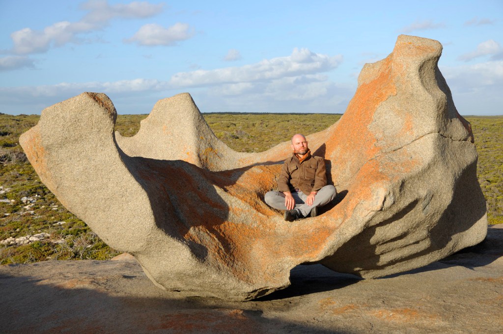 Kangaroo Island Remarkable Rocks Meditation Yoga Lotus Posture